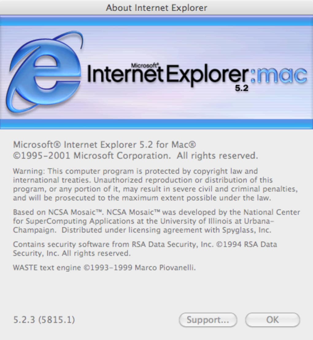 does microsoft have internet explorer for mac